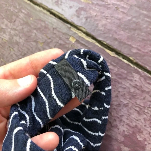 Milly New York Maria Sleeveless Dress Size S Navy White Wavy Stripes Stretch - Picture 10 of 16